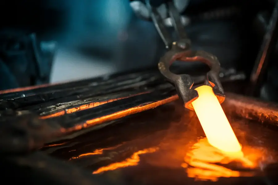Forging Damasteel