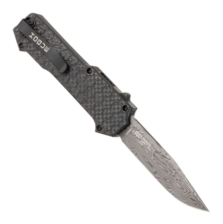 folding knife in loki on white background, handle in dark gray